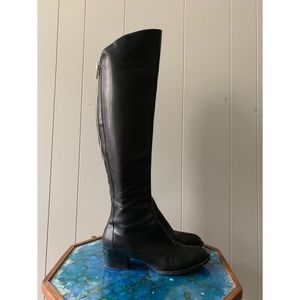 Alexander Wang Black Leather Knee High Boots 38.5